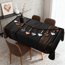 1/20 Stücke Valentinstag Tischdecke mit romantischem Herzmuster, dekorative Tischdecke perfekt für Restaurant, Hochzeit, Paar-Jahrestags-Dinner, Party, Heim-Dekoration, Küchen-Accessoires, Valentinstag-Dekoration, ideales Geschenk für Geliebte, Heim-Dekoration