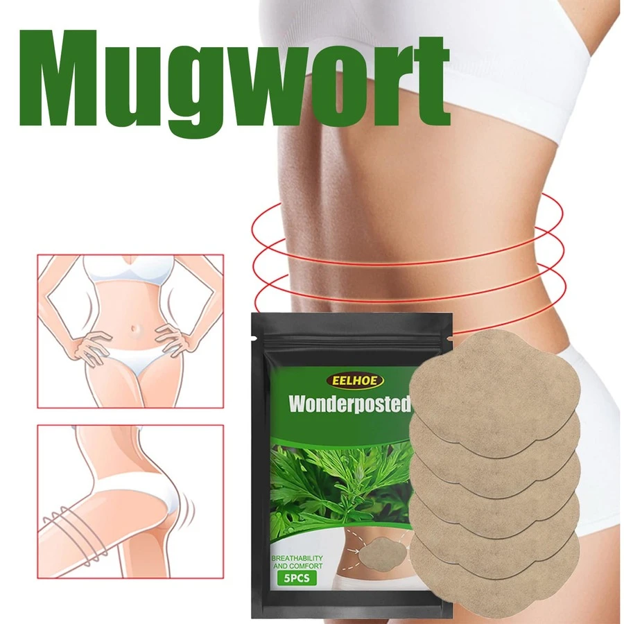 5 Pieces, Mugwort Care, Lazy People Shape Perfect Curves, Reduce Sagging Waist, Lift And Firm, Elongate Thighs, Big Belly, Cultivate Body And Mind - Màu be - Xem 1