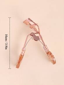 玫瑰金睫毛夹，透明粉色果冻手柄，高品质手动便携式睫毛夹，随时随地打造卷翘睫毛，美妆工具，适合家庭和商业用途，也适合分销，价格实惠的美妆工具，情人节礼物