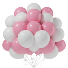 32/62/188pcs Pink And White Balloon Arch Garland Set, Light Pink And White Thickened Latex Balloons, Suitable For Birthday, Bridal Shower, Gender Reveal Party, Wedding Party Decoration - Multicolor - View 8