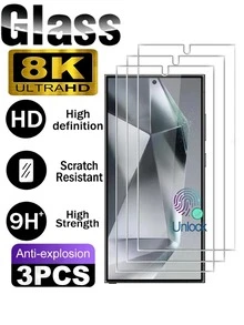 3pcs High Definition Screen Protector, High Clarity, Waterproof, Anti-Scratch, Anti-Fingerprint, Easy Installation, Glossy Surface, Compatible With Samsung Galaxy Screen Protection Essentials, Applicable To Daily Shield, Office, Home Daily Shield Office Home Phone Screen Protector Phone Accessories Shockproof Anti-Fall Scratch Resistant - Clear - View 16