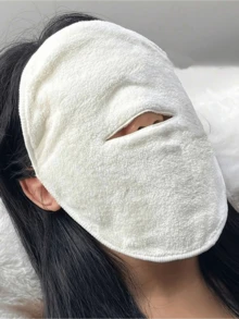 1pc Reusable Thermal Face Mask, Hot/Cold Therapy Skincare, Facial Moisturizing, Home Spa, Camping/Emergency Relief Face Towel, Beauty Steaming Hot Compress Washcloth, Ear Care, Christmas Holiday Gift