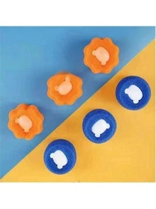 Random Bear Shaped Pet Laundry Sponge, Anti-, Reduces Wrinkles & Saves Drying Time, Pet Hair Remover (Results May Vary), Suitable For Washing Machine, Reusable Dryer Balls - Multicolor - View 3