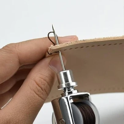 1 Set professionelles Leder-Nähahle-Set, Schnell-Nähmaschinen-Nähwerkzeuge, geeignet für DIY-Handwerksreparaturen, mit Nadeln