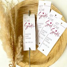 50pcs Personalized Long Sparkler Tags (Sparklers Not Included) For Weddings, Parties, Engagements And Anniversary Celebrations - Multicolor 6 - View 6