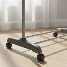 3-Tier Floor Clothesline, Large Folding Clothes Rack For Apartments - Xám - Xem 4