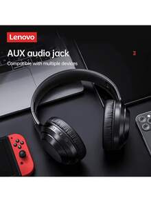 Lenovo TH10 新款真无线蓝牙耳机，低延迟，长续航，游戏耳机，舒适透气运动耳机 - 白色 - 查看 4