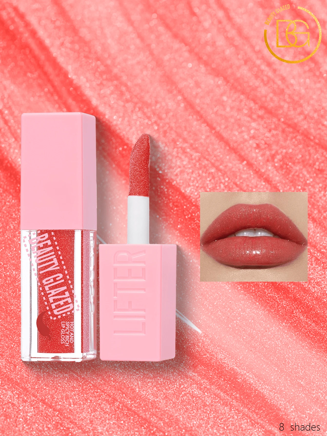 beauty glazed 保湿晶莹唇釉 - 滋润亮泽，柔和粉色调，适合所有肤色，持久舒适，打造日常及晚间妆容 - #106 - 查看 1