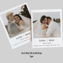 1-32pcs Custom Wine Labels, Waterproof Personalized Vinyl Photo Labels, Clear Printing, Perfect Label For Wedding, Anniversary, Bridal Shower, Engagement, Birthday, Ideals For Couples, Lovers, Friends, Wedding Gift, Customized Champagne Bottle Labels - Rectangle - View 35