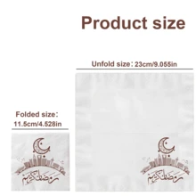 100/20 Pcs Ramadan Paper Napkins Decorated With Ramadan Lantern And Crescent Designs, Disposable Paper Napkins For Eid Al-Fitr, Muslim Paper Hand Towels, Accessories And Decorations For Eid Al-Fitr Party Tables, Table Decorations For Ramadan And Eid Al-Fitr, Paper Tableware For Kitchen And Baking For Ramadan, Ramadan Decorations, Home Decorations For Eid Al-Fitr, Islamic Party Supplies, Arab Festivals, Islamic Festivals - Multicolor - View 6
