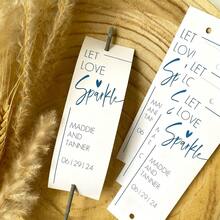 50pcs Personalized Long Sparkler Tags (Sparklers Not Included) For Weddings, Parties, Engagements And Anniversary Celebrations - Multicolor 6 - View 4