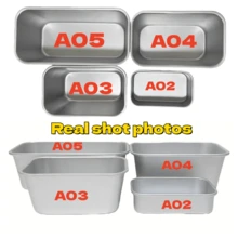 1/2/4pcs Aluminum Cake Baking Mold, Mini Bread Baking Mold, Small Cheesecake Box, Baking Tools, Rectangular Toast Box, High Temperature Resistant And Easy To Clean, Suitable For Making Cheesecake, Brownie And Bread, Perfect For Cheesecake, Brownie, Family Meal And Holiday Baking Tools, Family Dinner And Holiday Baking, Snack Baking Tools - Multicolor - View 4