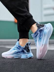 Business Elite Breathable Casual Sports Shoes High-Grade PU Upper Quiet Rubber Sole Slip-Resistant Daily Commuter Shoes - Màu xanh lam - Xem 4