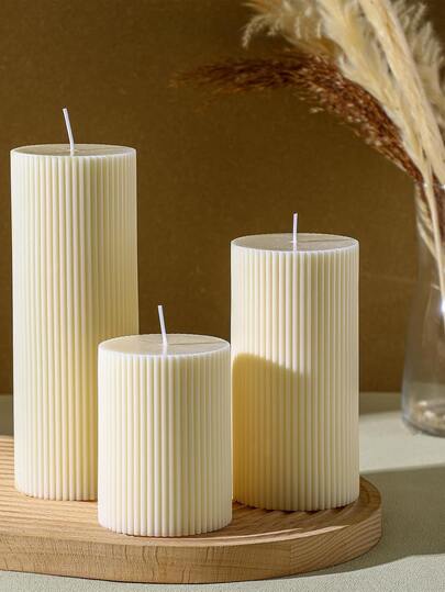 Nordic Style Striped Decorative Candles, Retro High-End Cylindrical Scented Candles, Wedding Decorative Candles, Romantic Atmosphere Candles, Decorative Candles, Home Candlestick Decorations, Wedding Candles, Scented Candles, Female Gifts,Valentine's Day Gifts