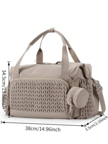 1 件婴儿尿布包，大容量尿布手提包，带奶嘴盒的旅行尿布包，尿布手提包，孕妇旅行手提包 - 彩色 - 查看 12