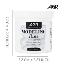 White Modeling Paste For 3D Texture, Sculpting, Canvas Painting And DIY Craft Projects