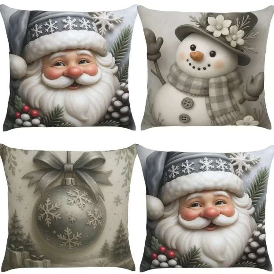 Cushion Covers 45x45 * Kit Of 4 Personalize Your Party - MODELO 03 - Ver 1