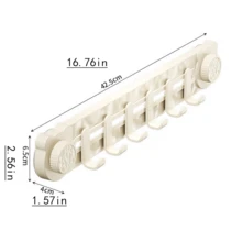 Multi-Purpose Rotating Suction Cup Hook, Bear Stacking Hooks, No Drilling Strong Load-Bearing Bathroom Kitchen Adhesive Hooks