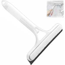 2-In-1 Multi-Functional Cleaning Tool, Equipped With A Spray Bottle, Double-Sided Glass Scraper, Suitable For Windows, Mirrors, Floors And Cars, Universal Design - 白色 - 查看 1