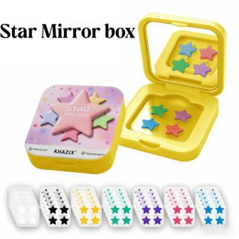 Star-Shaped Folding Handheld Mirror, Portable Vanity Mirror For Travel And Daily Use, Fragrance-Free - Perfect Gift For Women, Birthday, Wedding, Graduation