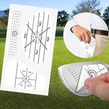 (10pcs) Golf Club Impact Tape Labels, 3-In-1 Golf Club Impact Sticker Set, Self-Learning Sweet Spot And Consistency Analysis, Golf Club Impact Stickers, Improve Golf Swing Accuracy And Distance - White - View 9