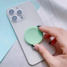 心形硅胶手机支架，INS 风格创意卡通可扩展桌面懒人支架，兼容 、Android 手机，生日、家人、朋友礼物，推拉式手机握把，手机配件 - 彩色 - 查看 19