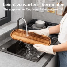 1pc Unique Oval Shaped Wooden Tray - Multipurpose Food Serving Tray, Platter, Display Tray, Decorative Tray, Coffee Table Tray, Perfect For Serving, Elegant Tableware, Decorative Plate, Handmade Tray, Dining Service Gift, Kitchen Supplies, Home Decor, All Season