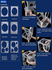 1 Set 11 Hole Transparent Plastic Balloon Size Measurement Box - Made Of Durable, Transparent Plastic, This Tool Free, Easy To Assemble Cube Has Clearly Marked Size Holes That Can Accurately Standardize Balloon Sizes, Achieving Clean And Consistent Decoration. - Multicolor - View 10