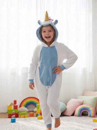 PIJAMA MAMELUCO TEENS PERSONAJE DE UNICORNIO