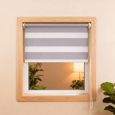  Viste Tu Hogar Estor Enrollable Zebra | Cortina Día & Noche | Tejido 100% Poliéster | 6 Colores | 4 Tamaños Disponibles | Control de Luz y Privacidad