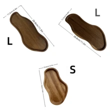 Khay gỗ đa năng - Khay gỗ trang trí nhà sang trọng, Khay phòng tắm tái sử dụng, Khay đựng đồ trang sức, Khay trang trí nhà cửa, phòng ăn, RV, tiệc chất lượng cao - màu nâu - Xem 5