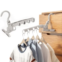 1 Pezzo Durabile Appendiabiti Pieghevole a 5 Fori - Design Portatile e Salvaspazio per Viaggio, Dormitorio e Uso Domestico, Appendiabiti da Viaggio Portatile, Leggero ed Resistente in Plastica, Ideale per Appendere Più Capi, Accessori per Dormitorio | Appendiabiti Minimalista | Scatola Salvaspazio, Stendibiancheria, Ottimo per i Viaggi