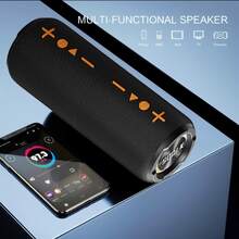 2 In 1 Magnetic Dual Splittable Bluetooth Speaker, IPX6 Waterproof Split Portable Wireless Speaker With 20W Loud Stereo Sound, Bluetooth V5.3, 24H Playtime, Multiple Pairing For Home,Outdoor Or Travel - 黑色 - 查看 3