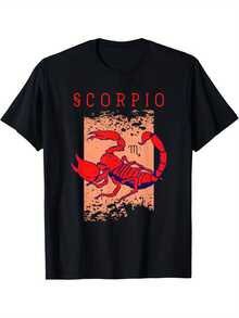 Camiseta de Cumpleaños del Signo Astrológico Escorpio de Octubre y Noviembre - Negro - Ver 6