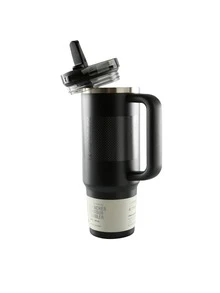 STANLEY - The  ProTour Flip Straw Tumbler 30OZ Premium Stainless Steel Bottle Insulated Mug Cup Portable Water Bottle Large-Capacity Coffee Cup Water Cup With Handle And Straw, For Travel, Home, Office, Gift, Ice Drinks And Hot Drinks Christmas Gift New Year Gift 10-12485-008 - 1471 ĐEN MÀU NHỎ - Xem 2