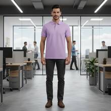 NAO Men Polo Shirts - Lilac Purple - View 1