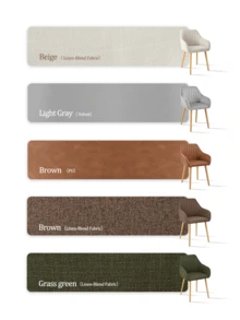 Modern Vertical-Stripe Upholstered Dining Chairs With Armrests And Solid Wood Legs For Dining Room, Kitchen, Living Room - Set Of 2 / Set Of 4 / Set Of 6 - Mocha Brown - Mocha Brown - View 10