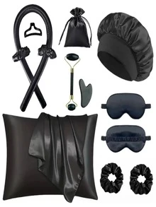 Shower Cap Hair Drying Cap Silk Sleep Cap Satin Hair Cap Soft Elastic Silk Sleep Cap - Multicolor - View 6