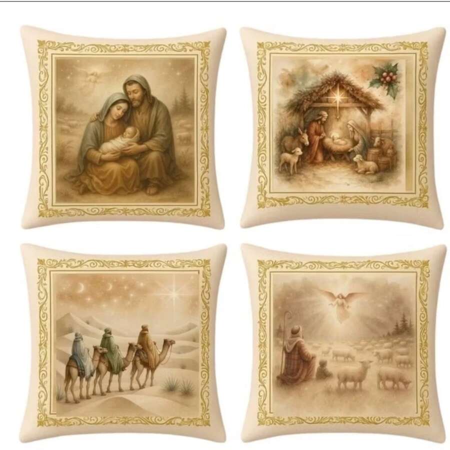 Cushion Covers 45x45 * Kit Of 4 Personalize Your Party - MODEL 02 - View 1