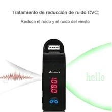 ReproductorMp3BluetoothParaAuto,ReproductorMp3BluetoothParaCarro ,ReproductorMp3ConBluetoothParaAuto,Reproductor MP3 para coche, receptor inalámbrico para coche/reproductor MP3, compatible con llamadas manos libres y audio sin pérdidas. Incluye adaptador para enchufe de coche. Apto para uso en automóviles. No necesita pilas. - Negro - Ver 3