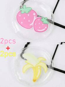 2/4 pièces/paire Masque gel pour les yeux, contre les cernes et les yeux gonflés, coussin de glace rafraîchissant réutilisable mignon, patchs pour le contour des yeux, pack de soins des yeux chaud et froid, masque anti-douleur et relaxation, utilisé pour la fatigue oculaire, lissage des rides et récupération après une chirurgie des yeux, indispensable pour les voyages