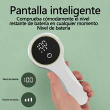 Quitapelusas inalámbrico Cuenta con una pantalla inteligente que muestra el nivel de batería y el estado operativo en tiempo real. Diseñado específicamente para eliminar pelusas y pelos de las prendas del hogar. El sistema integrado de succión y recorte de alta eficiencia no deja residuos. El mecanismo de autolimpieza elimina el mantenimiento manual. Portátil y ligero para el uso diario. Disponible en dos colores para complementar la decoración de su hogar. - Blanco - Ver 4