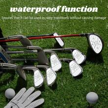 (10pcs) Golf Club Impact Tape Labels, 3-In-1 Golf Club Impact Sticker Set, Self-Learning Sweet Spot And Consistency Analysis, Golf Club Impact Stickers, Improve Golf Swing Accuracy And Distance - White - View 7