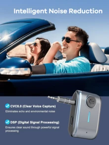 REMAX 通用迷你蓝牙适配器；内置高清麦克风，无线连接有线汽车/电视/扬声器，实现清晰通话、音乐和导航，即插即用；汽车配件；汽车用品；汽车必备 - W2銀色 - 查看 7