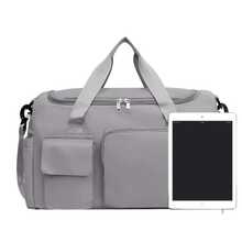 Borsa fitness di grande capacità con scomparto per le scarpe, borsa sportiva, borsa a tracolla per viaggi e brevi gite