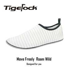 Unisex Soft Comfortable Quick-Dry Water Shoes, Quiet Soft-Sole Indoor Fitness Shoes Suitable For Indoor Fitness, Pilates, Yoga And Outdoor Beach, Swimming And Surfing - Full Coverage Design, Suitable For All Seasons, Water Shoes - White - View 9