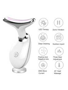 1pc LED Photon Facial Beauty Device, Skin Tightening, Double Chin Reduction, Wrinkle Removal, Face Massage Tool, Gift For Women