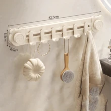 Multi-Purpose Rotating Suction Cup Hook, Bear Stacking Hooks, No Drilling Strong Load-Bearing Bathroom Kitchen Adhesive Hooks