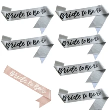 1pc/7pcs/9pcs Rose Gold Satin Ribbon, Suitable For Bachelorette Party And Wedding Celebration - Perfect For Bridal Shower And Bachelorette Party Decor