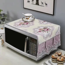 1pc Fabric Microwave Oven Cover, Dust Cover For Oven, Women's Day, Travel Essentials, Wedding Favors, Y2k, Bedroom, Car Accessories Women, Kitchen Decor,Wedding,Y2k,Party - Multicolor - View 6